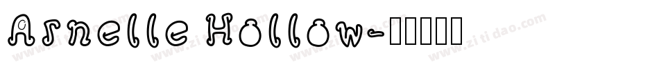 Arnelle Hollow字体转换